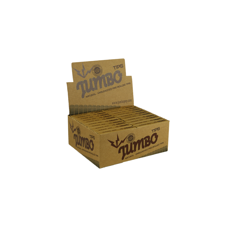 Jumbo Brown Filter Tips - 20 Pack for Smooth Smoking