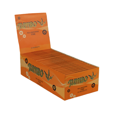 Jumbo Orange Vloei | 25 Pack Rolling Papers for Smooth Rolls