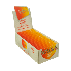 RIZLA Regular Orange Rolling Papers - Smooth & Reliable