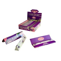 Diamond Leaf Grape Rolling Papers - Box of 24