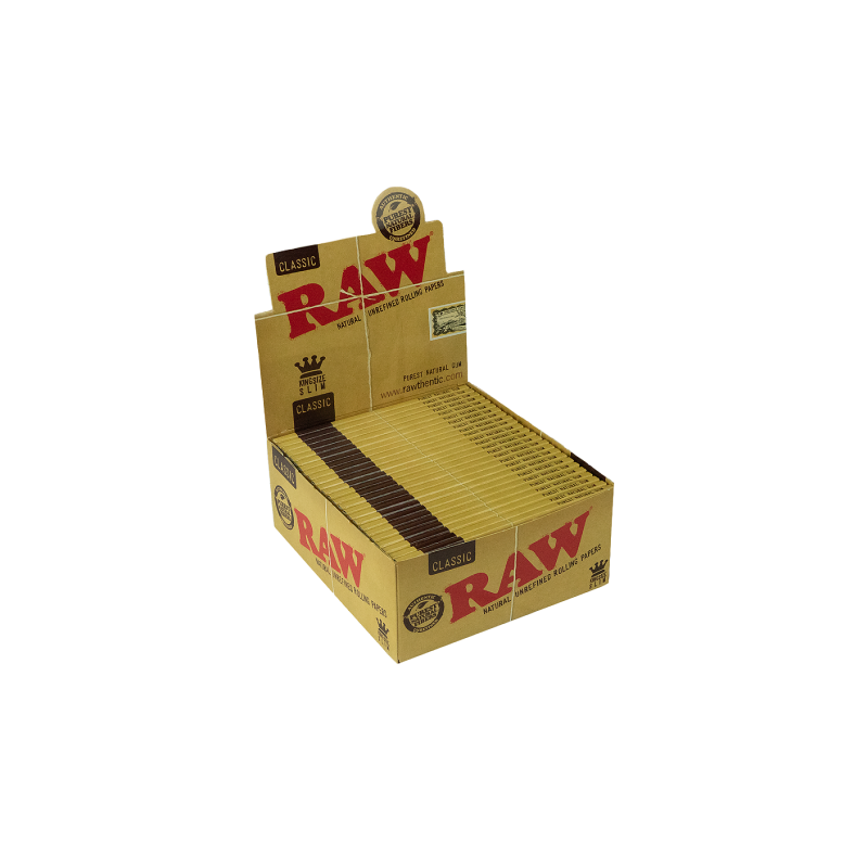 RAW® King Size Slim Classic Rolling Papers - Natural Choice