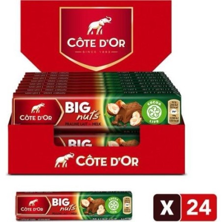 CÔTE D’OR Big Nuts Box/24 - Indulge in Chocolate Bliss!