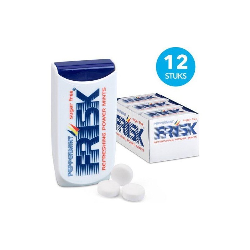 Frisk Peppermint 12-Pack: Fresh Breath Anytime!