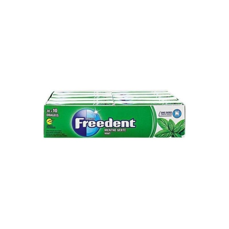 FREEDENT Dark Green Mint Gum - Freshness in Every Box!