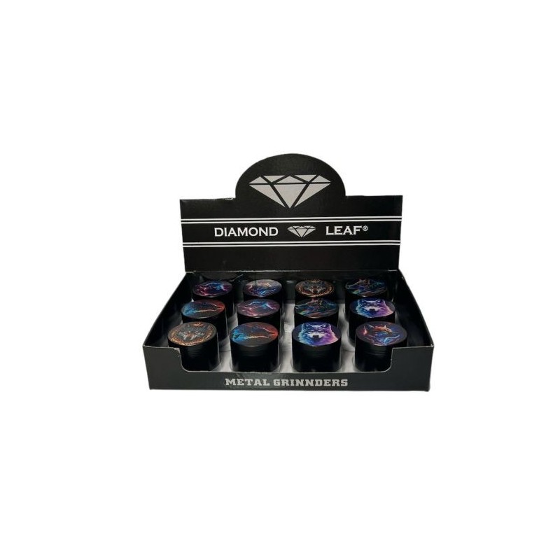 Diamond Leaf Metal Wolf Grinders Box of 12 - Premium Quality