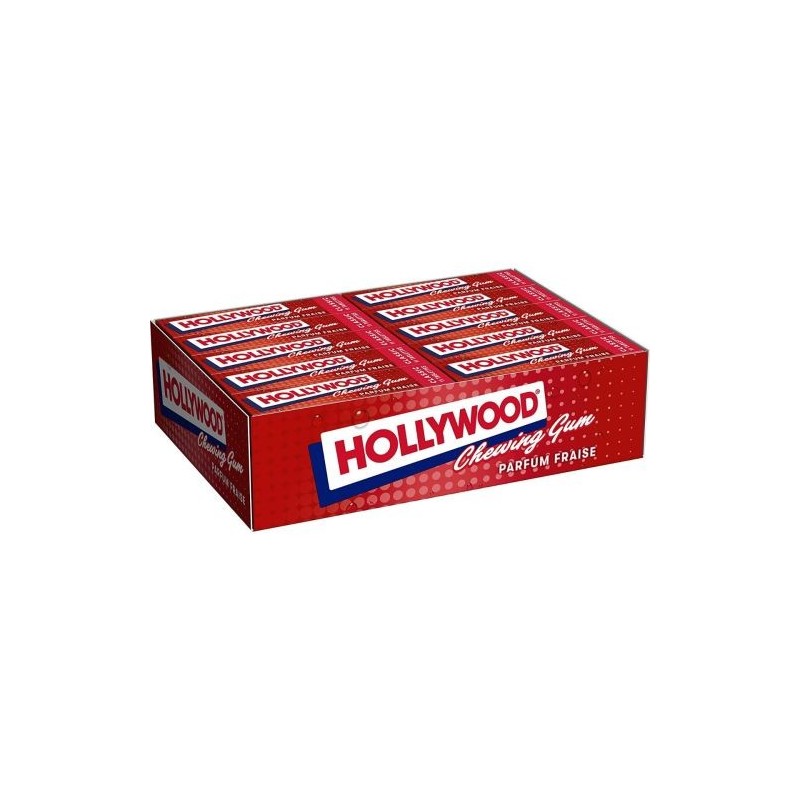 Hollywood Strawberry Gum - Box of 20 Packs