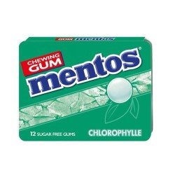 Mentos Breeze Chlorophyll Sugar-Free Gum - 12 Packs