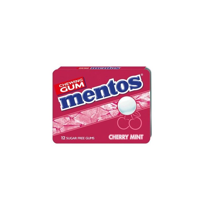 Mentos Breeze Cherry Mint Gum - 12 Pack of Freshness