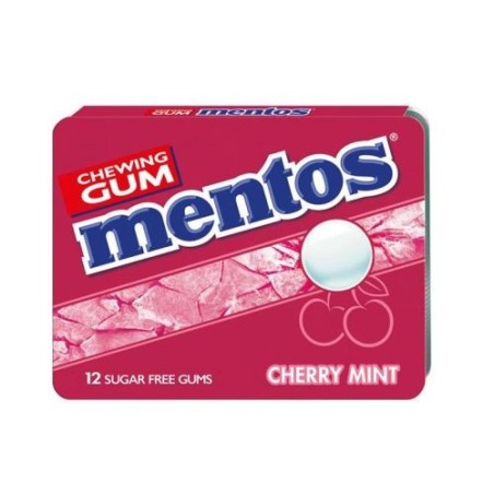 Mentos Breeze Cherry Mint Gum - 12 Pack of Freshness