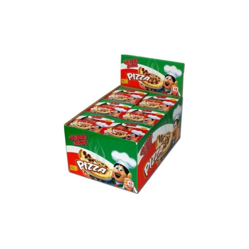 Pizza Slices Gummy Zone - 48 Stuks x 45 Gr Candy Rolls