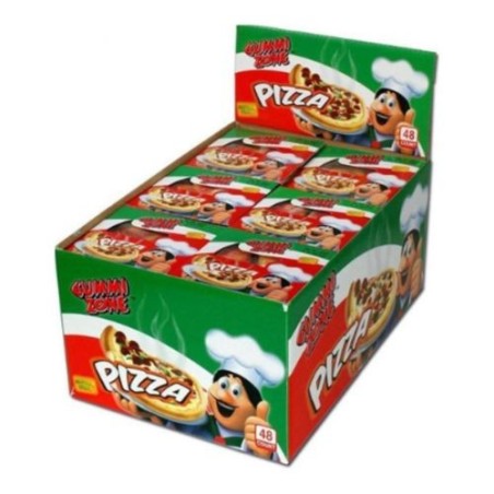 Pizza Slices Gummy Zone - 48 Stuks x 45 Gr Candy Rolls