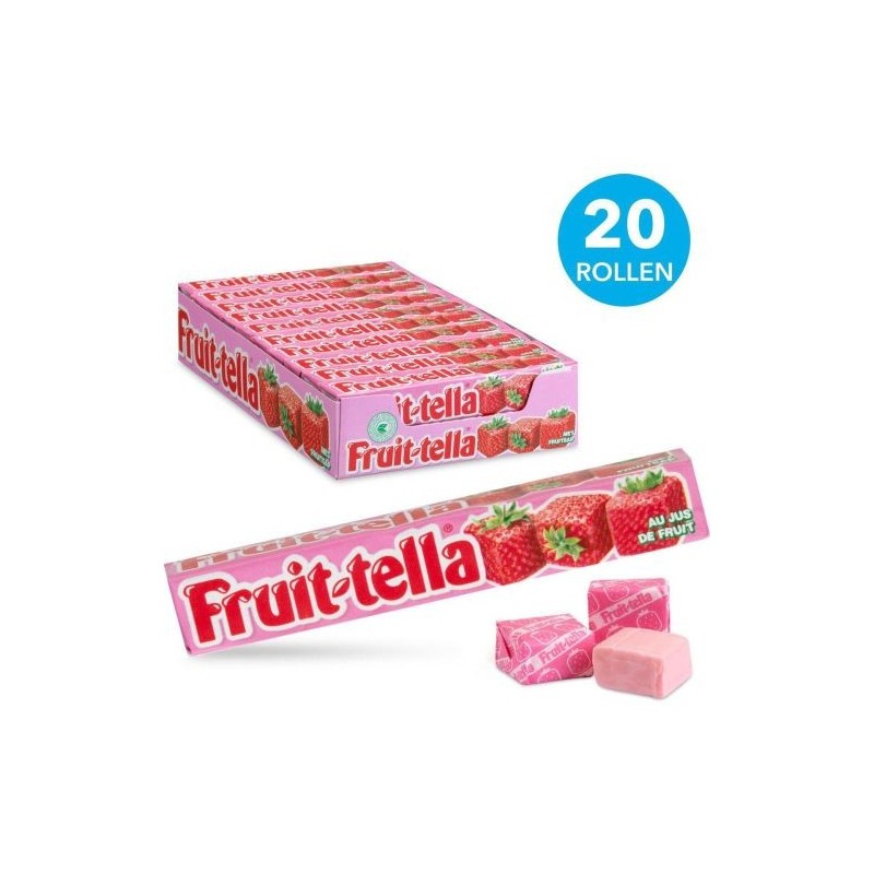 Fruit-Tella Strawberry Rolls - 20 Delicious Candy Rolls