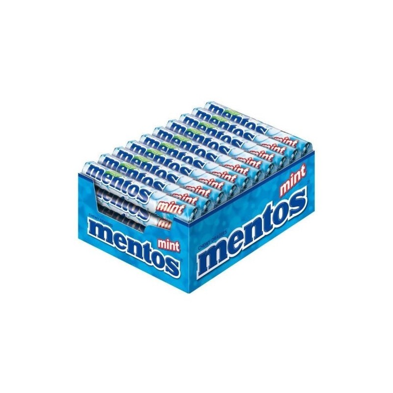 Mentos Mint 40 Rolls - Refreshing Candy Rolls Delight!