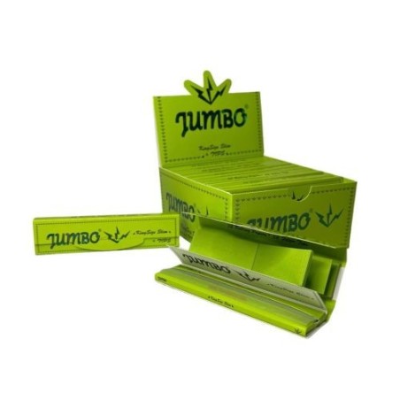 Jumbo Green Vloei + Filtertips | 24 Pack Rolling Papers