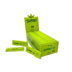 Jumbo Green Vloei Regular - 50 Pack Rolling Papers