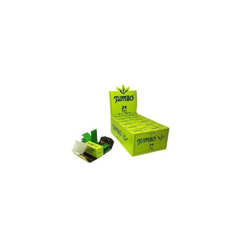 Jumbo Green Rolls + Filter Tips | 24 Pack - Buy Now!