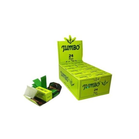 Jumbo Green Rolls + Filter Tips | 24 Pack - Buy Now!