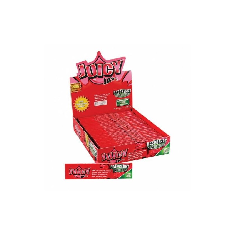 Juicy Jay's Raspberry Kingsize Slim Rolling Papers - 24 Pack