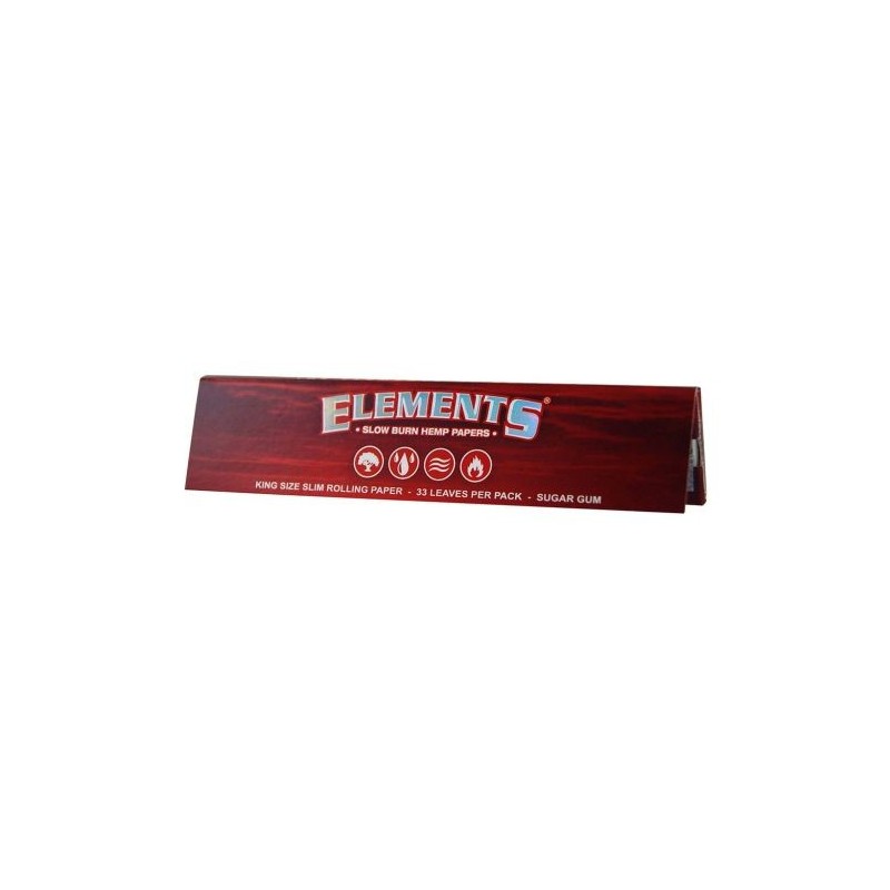 Elements® Red King Size Slim Rolling Papers - Smooth Smoke