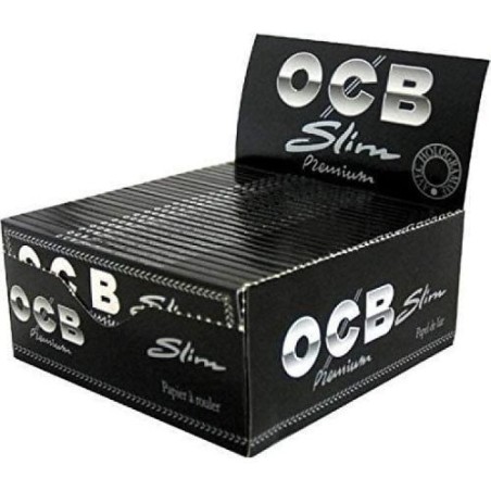 OCB Black King Size Slim Rolling Papers - 50 Booklets