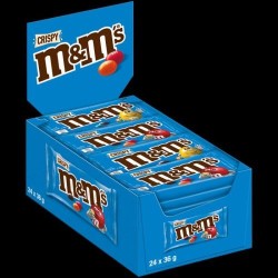 M&M’S CRISPY 24 x 36GR Box - Crunchy Chocolate Delight!