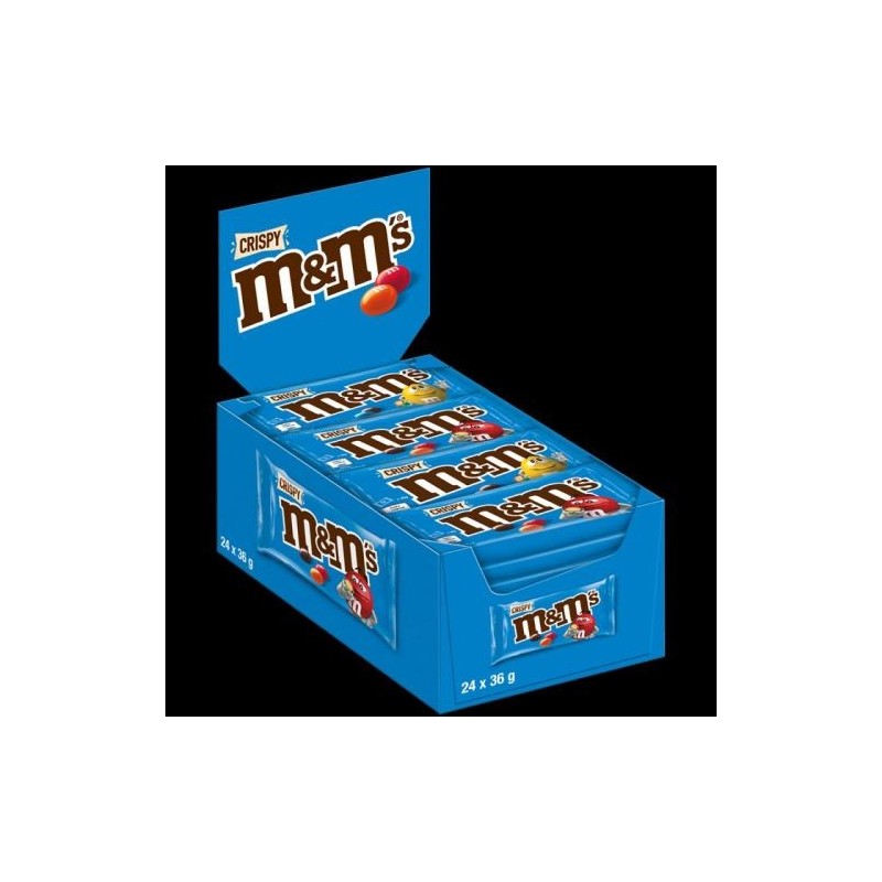 M&M’S CRISPY 24 x 36GR Box - Crunchy Chocolate Delight!