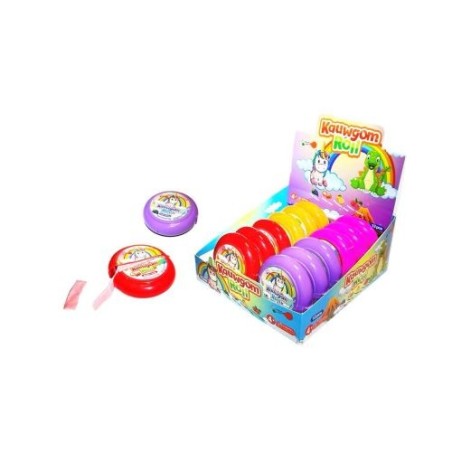 Bubble Gum Roll Mix Flavours Box of 12 - Trigger Treat