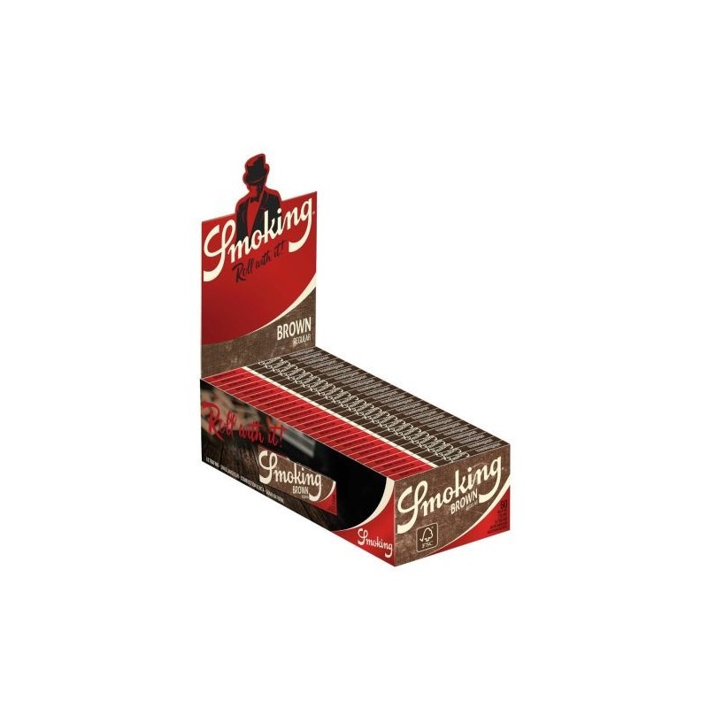 Smoking Brown Regular Slim Vloei | 50 Pack - Quality Papers