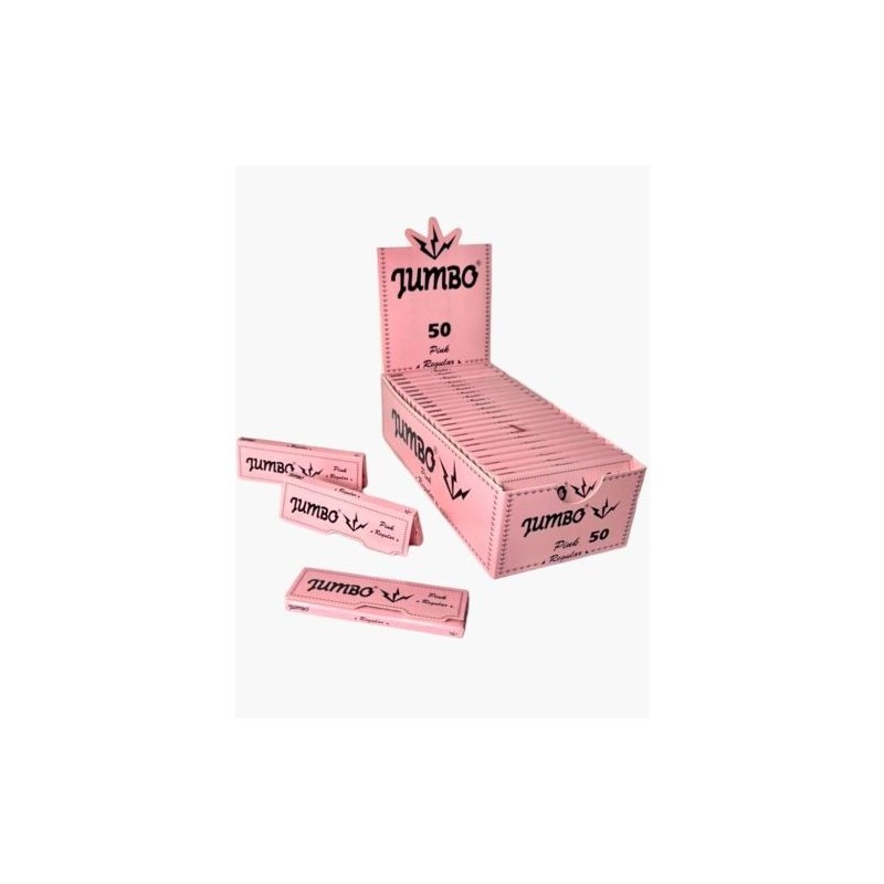 Jumbo Pink Vloei Regular - 50 Pack Rolling Papers