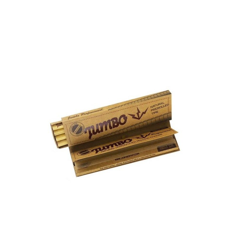 Jumbo Brown Vloei + Filtertips | 24 Pack - Rolling Papers