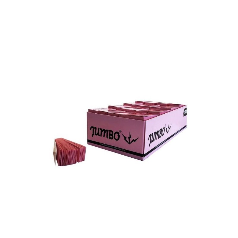 Jumbo Pink Filter Tips | 100 Pack - Perfect for Rolling!