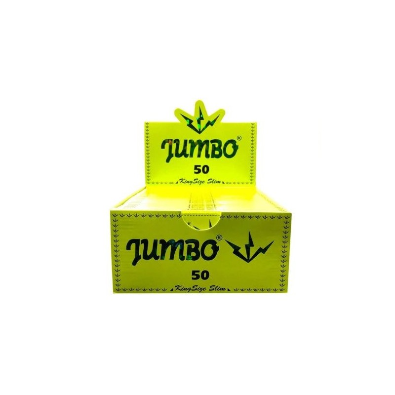 Jumbo Green Kingsize Slim Vloei | 50 Pack Rolling Papers