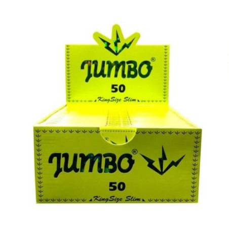 Jumbo Green Kingsize Slim Vloei | 50 Pack Rolling Papers