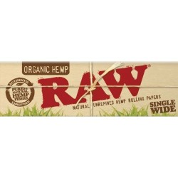 RAW® Organic Single Wide Rolling Papers - 50 Booklets