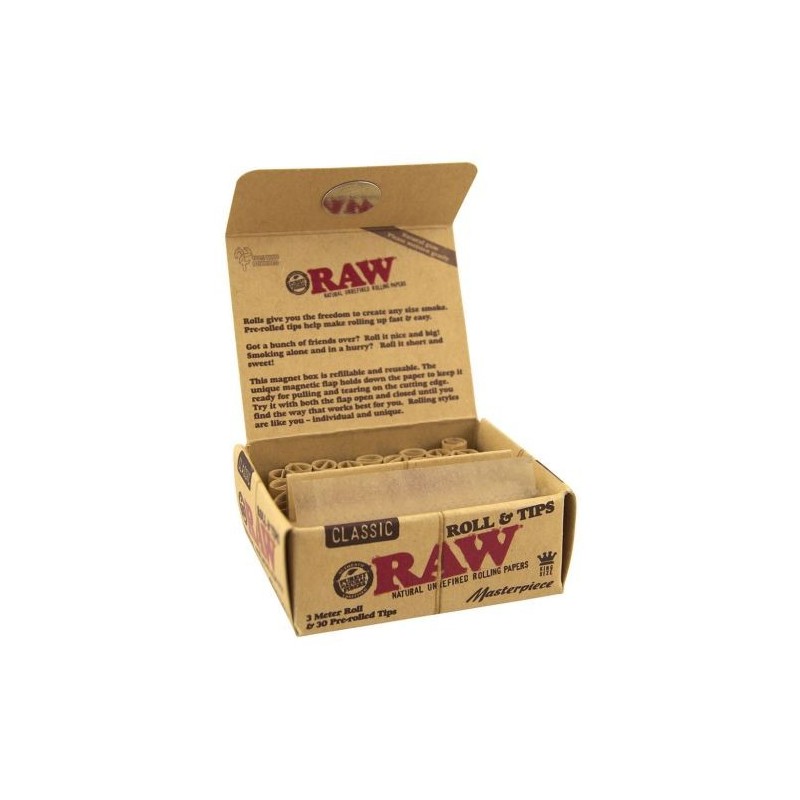 RAW® Masterpiece King Size Rolls & Tips - 24 Pack