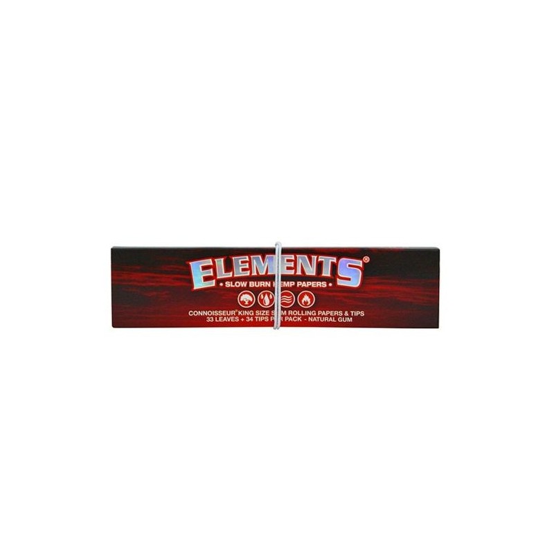 Elements® Red Connoisseur Booklets: 24 Rolling Papers