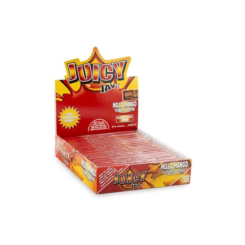 Juicy Jay's Mango Kingsize Slim Rolling Papers - 24 Pack