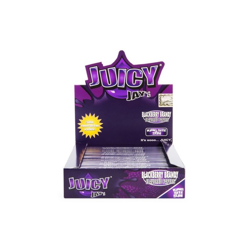 Juicy Jay's Black Currant Kingsize Slim Rolling Paper | 24 Pack