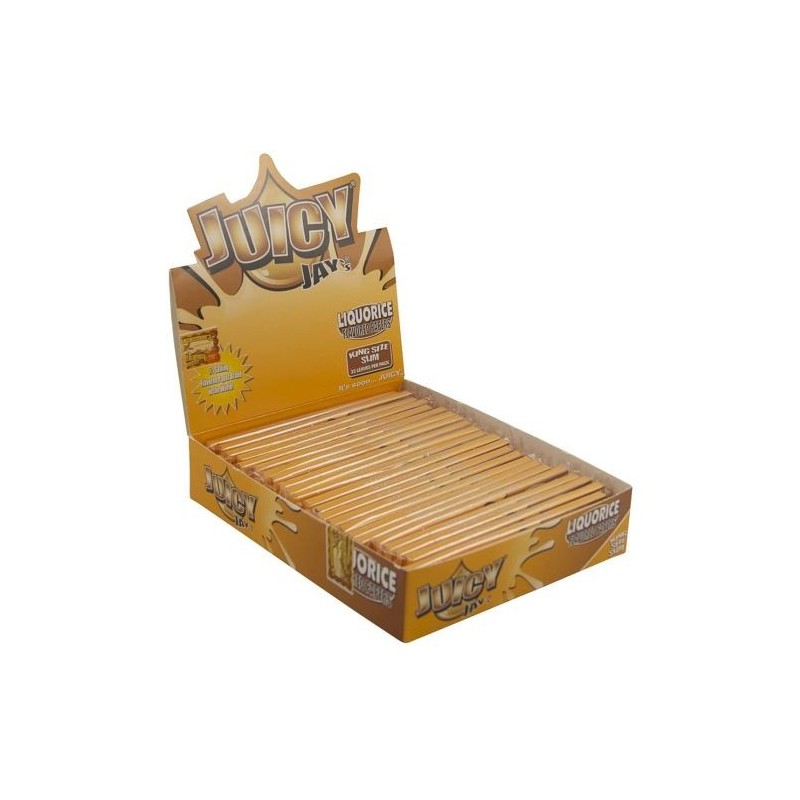 Juicy Jay's Licorice Kingsize Slim Rolling Papers | 24 Pack