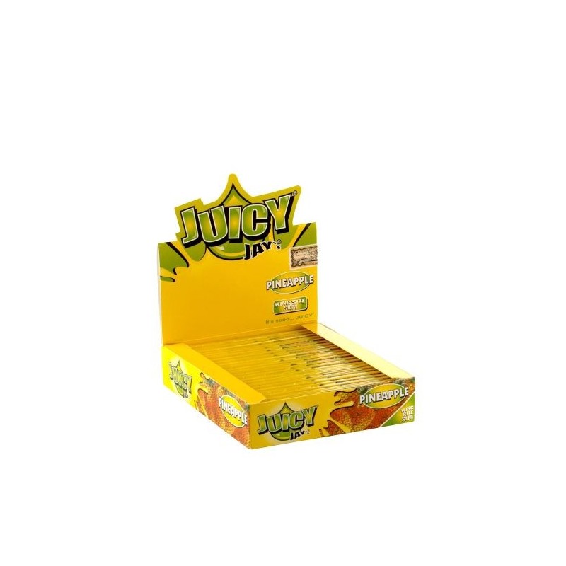 Juicy Jay's Pineapple Kingsize Slim Rolling Papers - 24 Pack