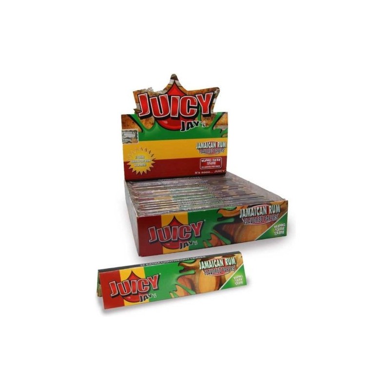 Juicy Jay's Jamaican Rum Kingsize Slim Rolling Papers - 24 Pack