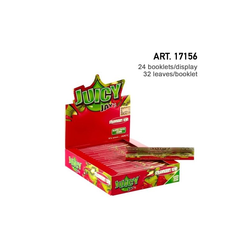 Juicy Jay's Strawberry/Kiwi Kingsize Rolling Papers - 24 Pack