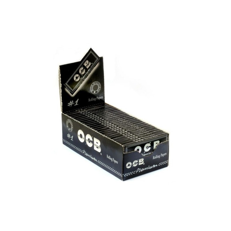 OCB Black No.1 Rolling Papers | 50 Booklets - Premium Quality