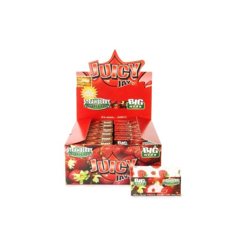 Juicy Jay's Strawberry Flavored Rolls - 5m | 24 Rolls