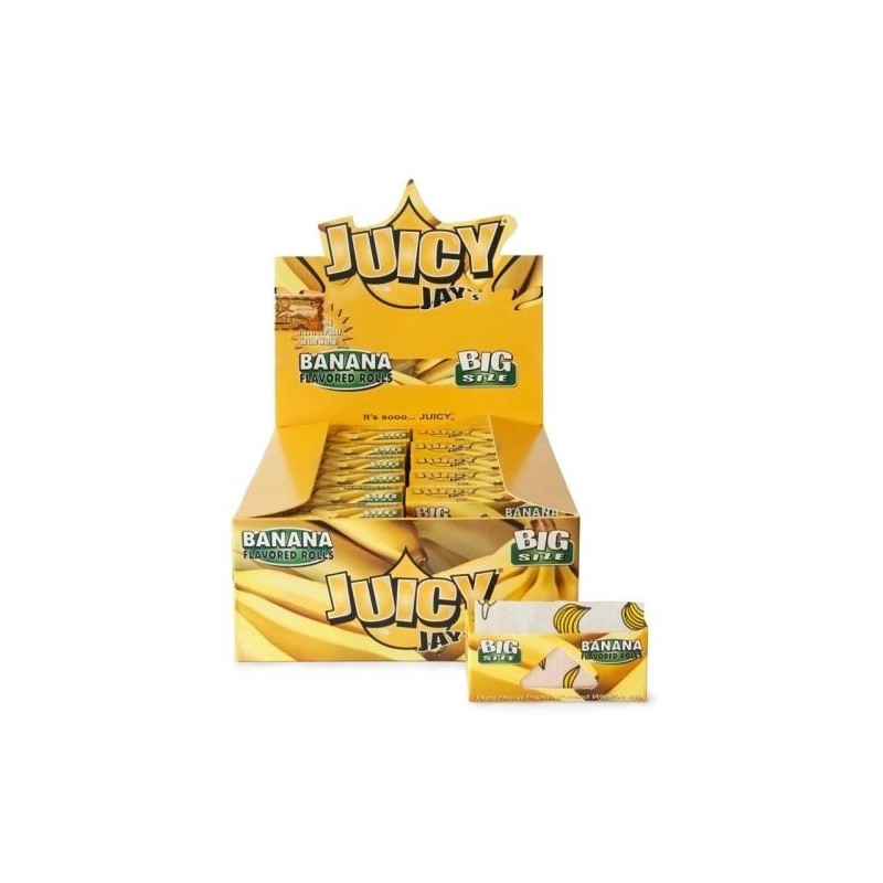 Juicy Jay's Banana Flavored Rolls | 5m Each | 24 Rolls