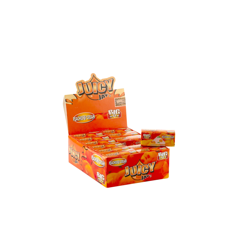 Juicy Jay's Peach & Cream Flavored Rolls - 5m, 24 Pack