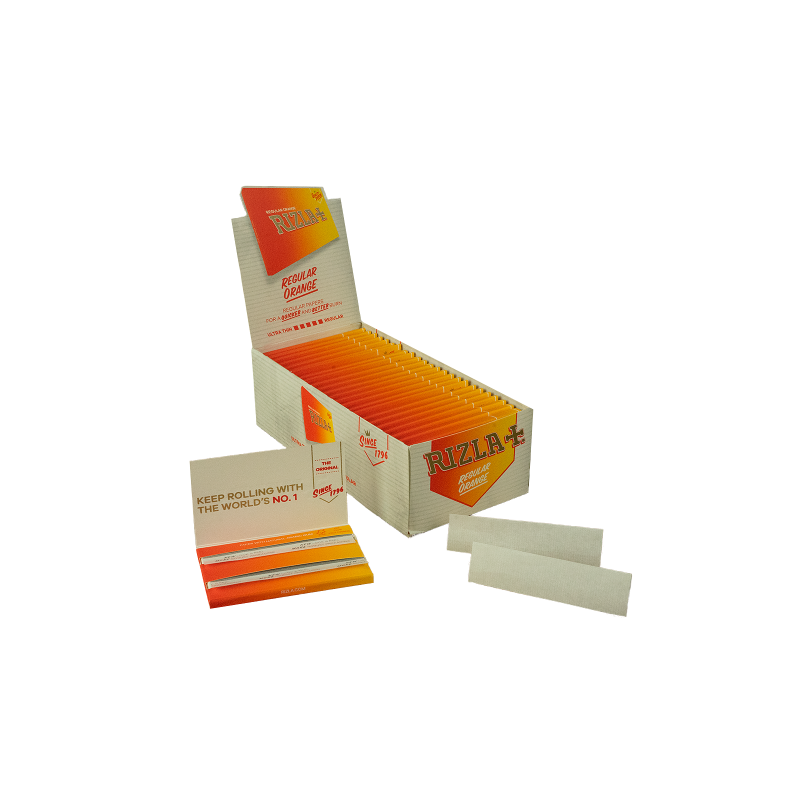 RIZLA Double Orange Rolling Papers - 50 Booklets, 100 Sheets