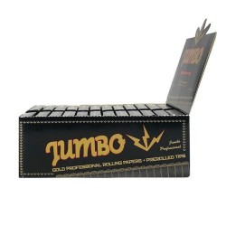 Jumbo Gold Kingsize Slim Rolling Papers + Filter Tips | 24 Pack