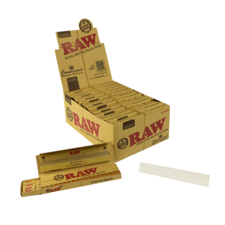 RAW® Connoisseur Rolling Papers & Tips - 24 Booklets