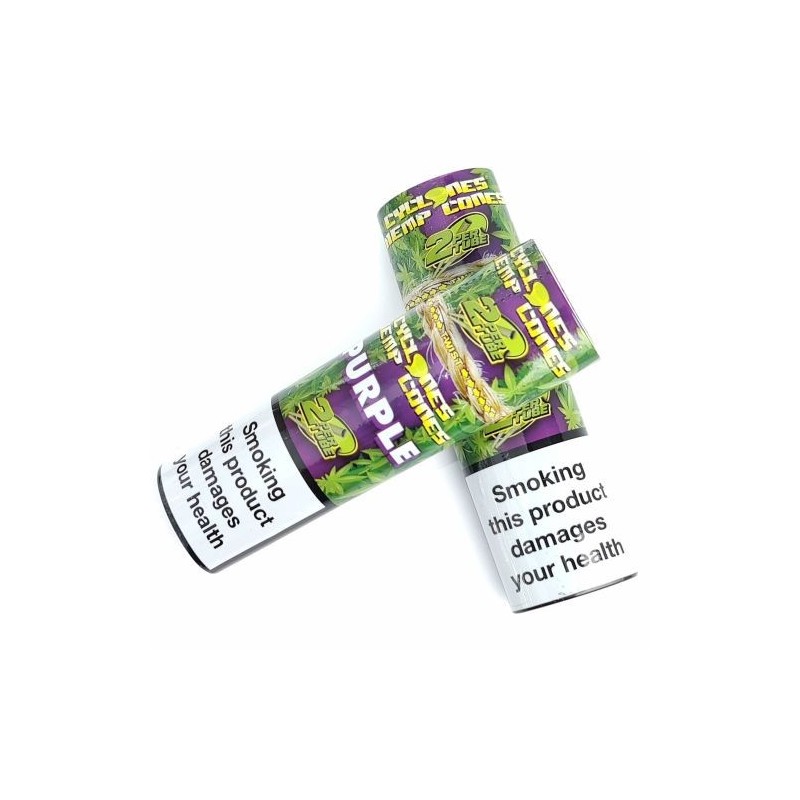 Cyclones Purple Hemp Cones - 12 Pack Booklets